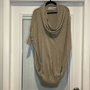 All Saints Jack's Place Cowl Turtleneck Balloon SleevesTop